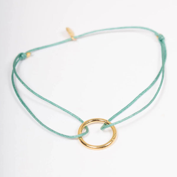 Gold Juno Bracelet - Sage