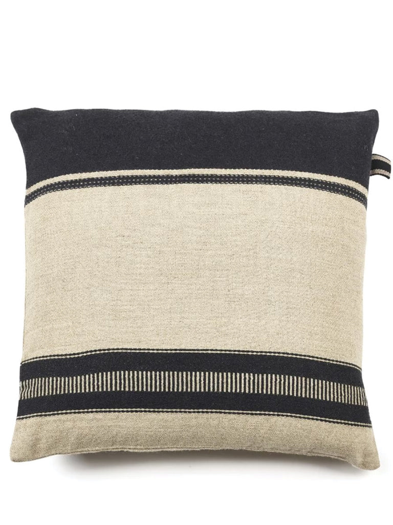 Libeco Marshall Large Cushion & Insert In Multi Stripe