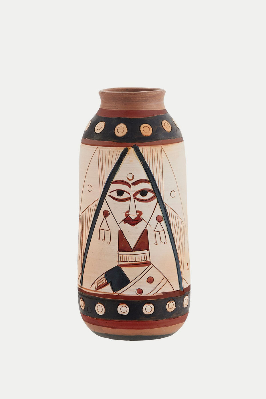 Madam Stoltz Terracotta Artisan Vase