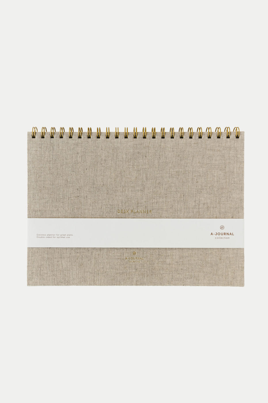 A-Journal Desk Planner Linen