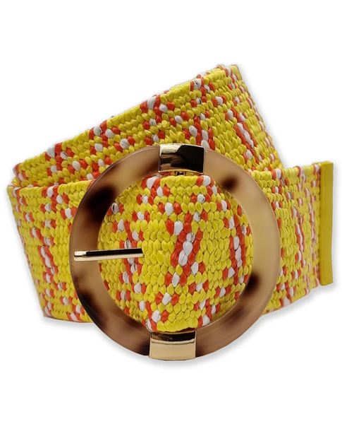 Kayleigh Yellow Mix Belt