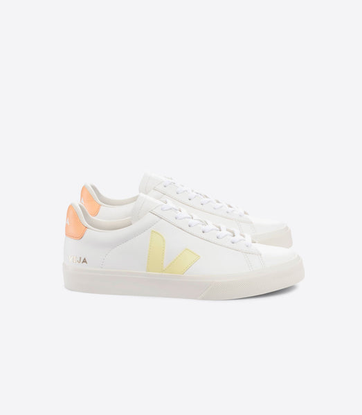 Women Campo Trainers - Extra White/sun/peach