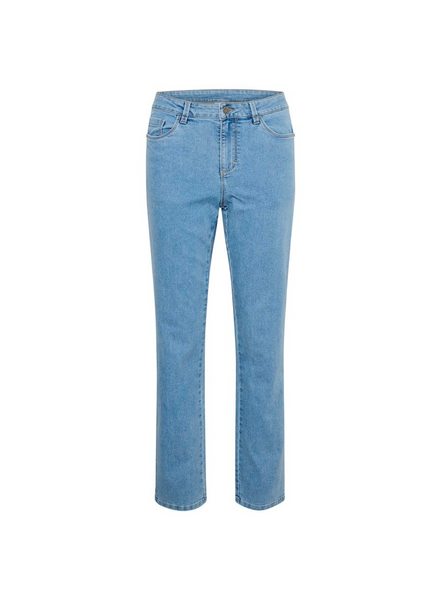 Vicky Straight Jeans In Light Blue Wash