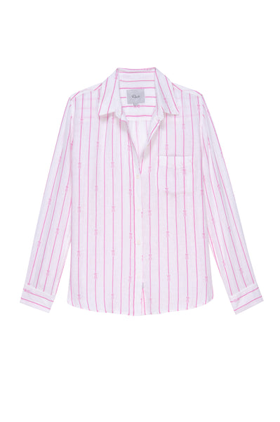 Charli Shirt Pink Pineapple Stripe