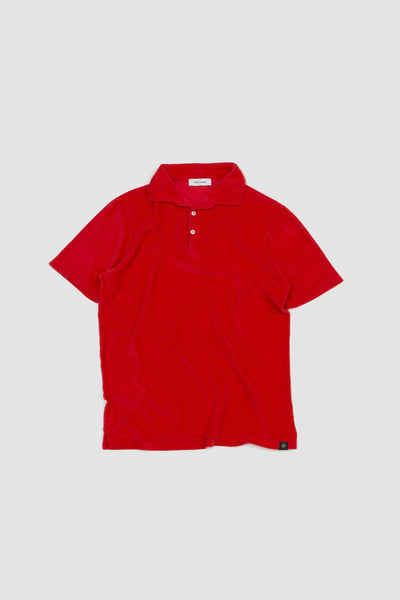 Ss Toweling Polo Bright Red