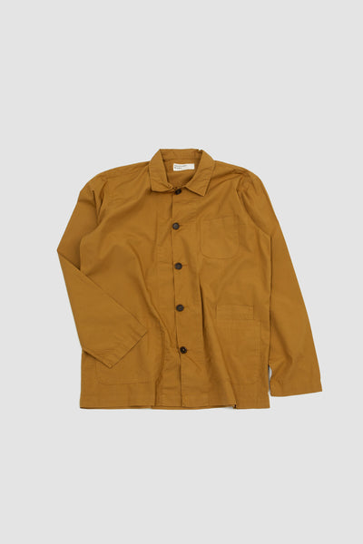 Org. Fine Poplin Bakers Overshirt Cumin