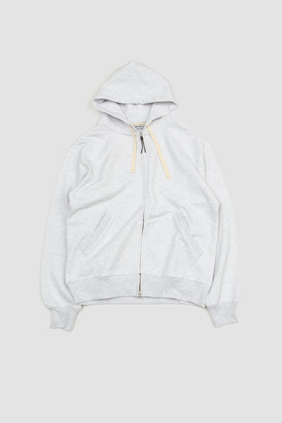 Zip Up Hoodie Grey Melange