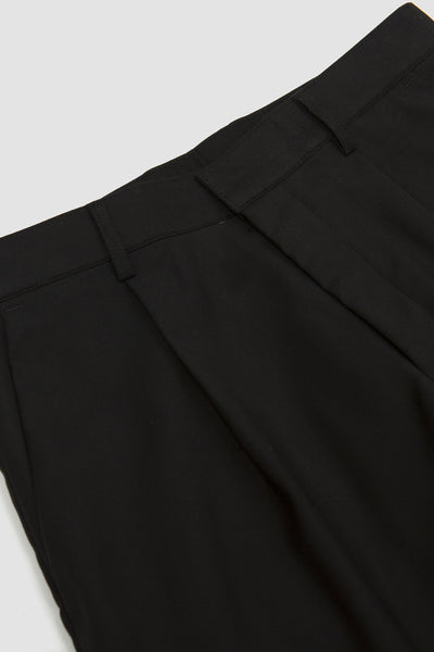 Wide Slacks Pants Black