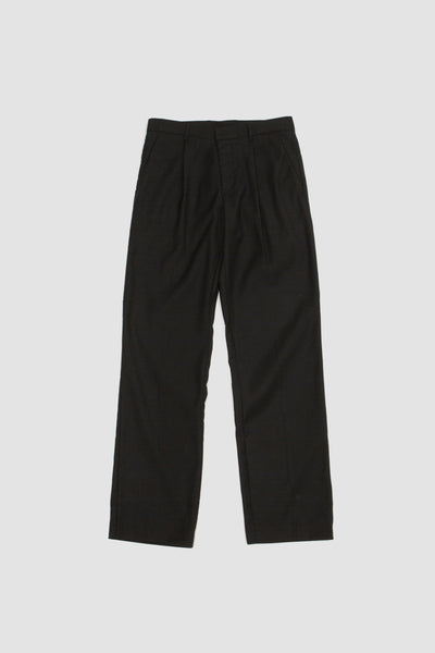 Wide Slacks Pants Black