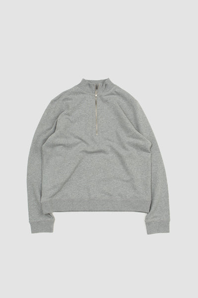 Half Zip Sweatshirt Grey Melange