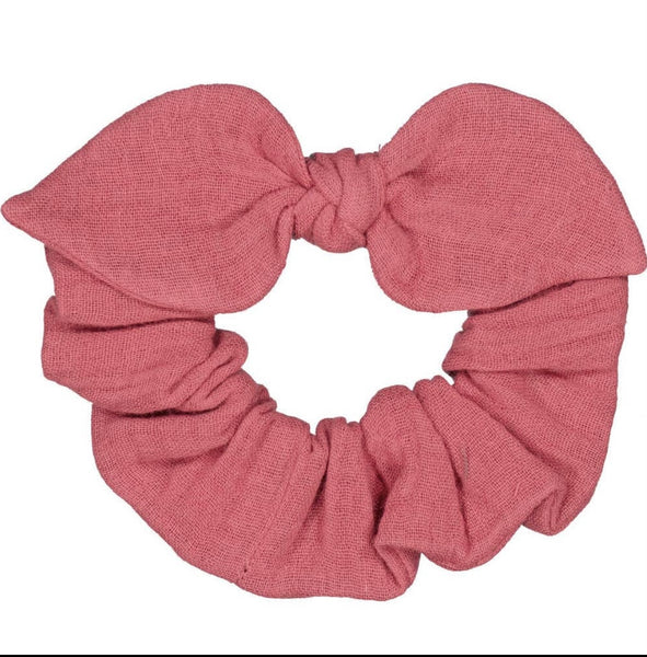 Raspberry Bow Scrunchie