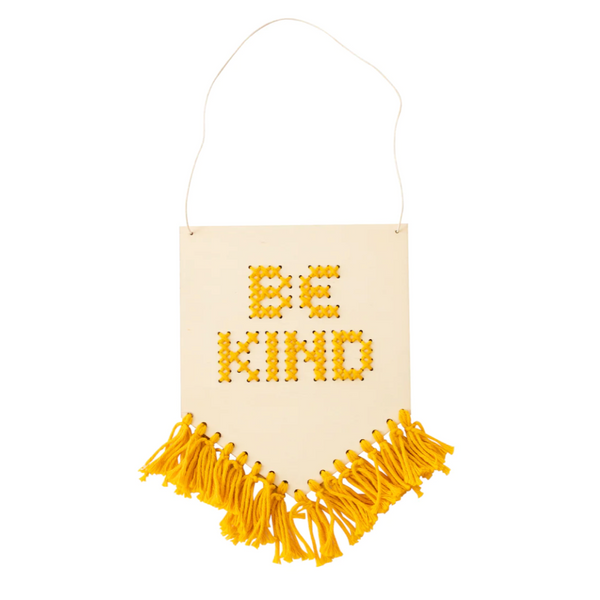 Be Kind Banner Embroidery Kit