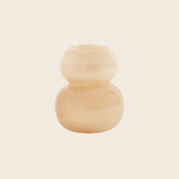 OYOY Mouthblown Lasi Glass Vase | Powder Peach