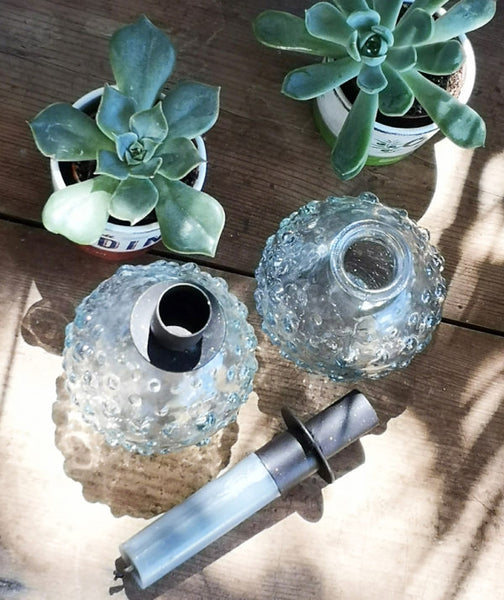 Terrace and Garden Rustic Candle Holder For Bottles