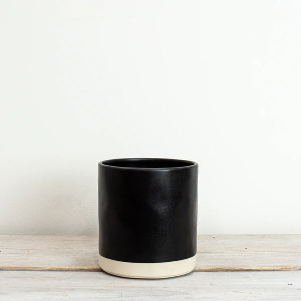 Also Home Black Ceramic Plant Pot