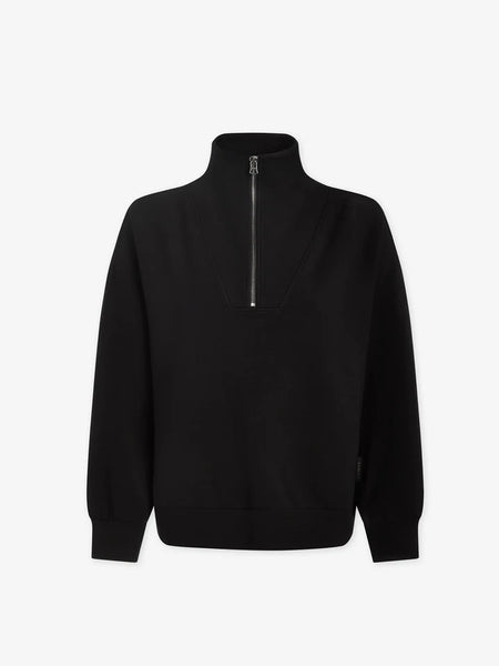 - Hawley Half Zip Sweat Black