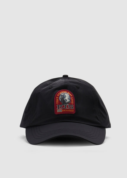 Mens Patch Cap In Black