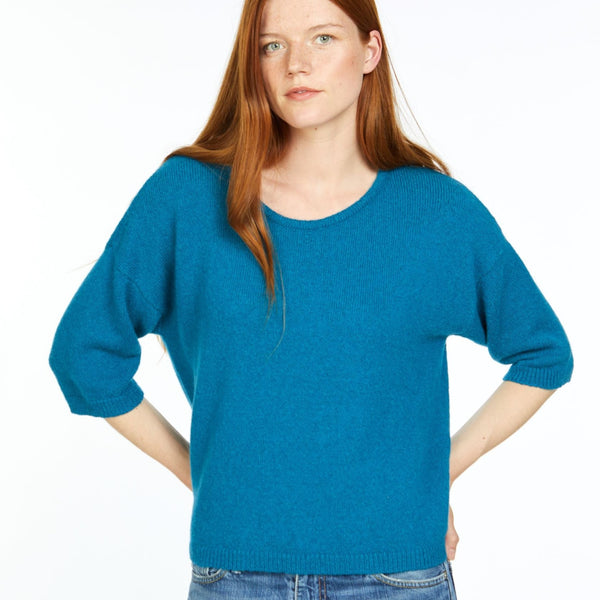 Alp Wide Sweater - Turquoise