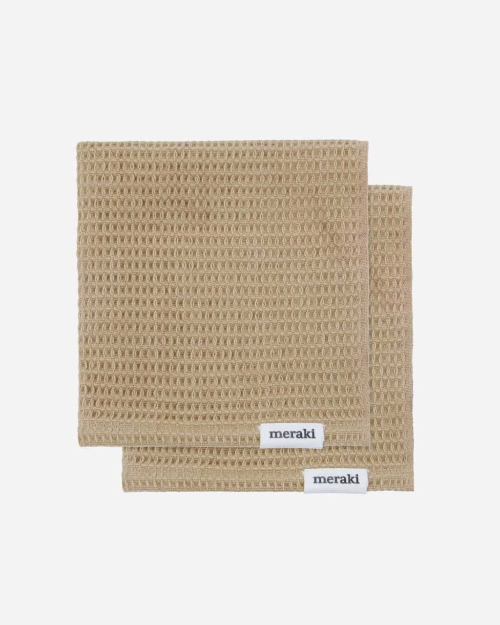 Meraki - organic cotton - flushing towels - 30x30cm - 2 Set