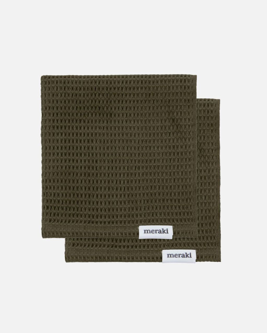 Meraki - organic cotton - flushing towels - 30x30cm - 2 Set