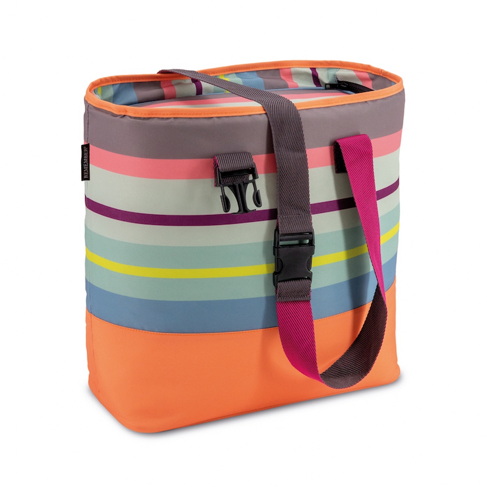 Remember Beach Picnic Cooler Bag Menorca Design With Shoulder Carry Handle Capacity 20l