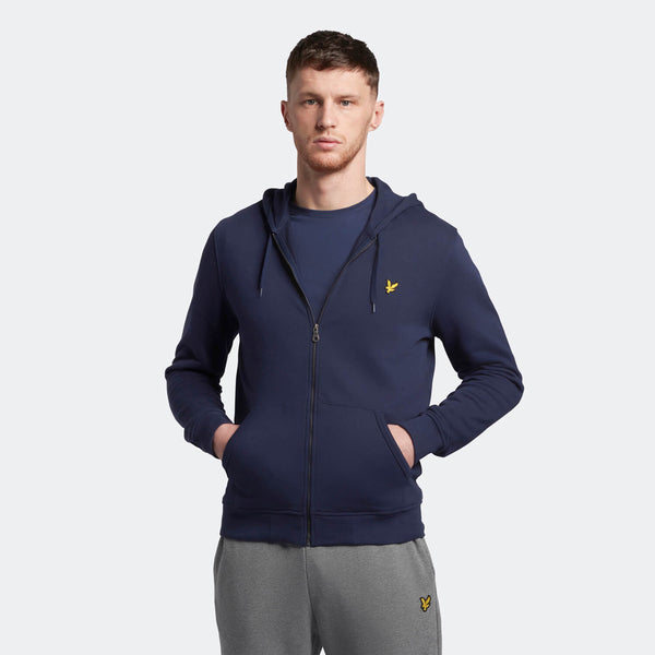 Lyle & Scott Zip Through Hoodie Navy