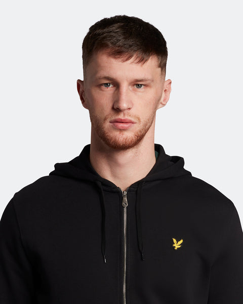 Lyle & Scott Zip Through Hoodie Black