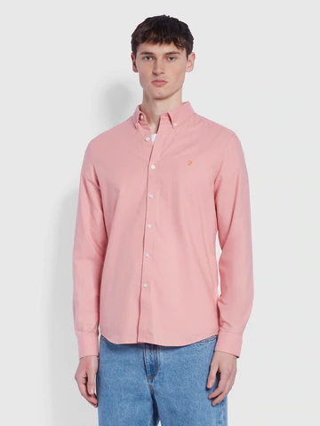 Farah Brewer Oxford Shirt Rose