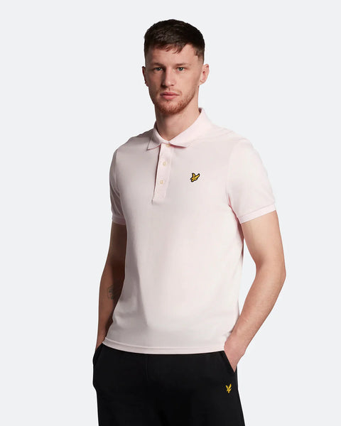 Lyle & Scott Plain Polo Shirt Pink