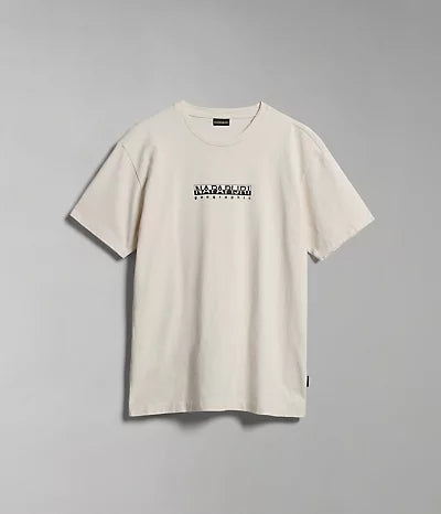 Napapijri Box Short Sleeve T-shirt Beige