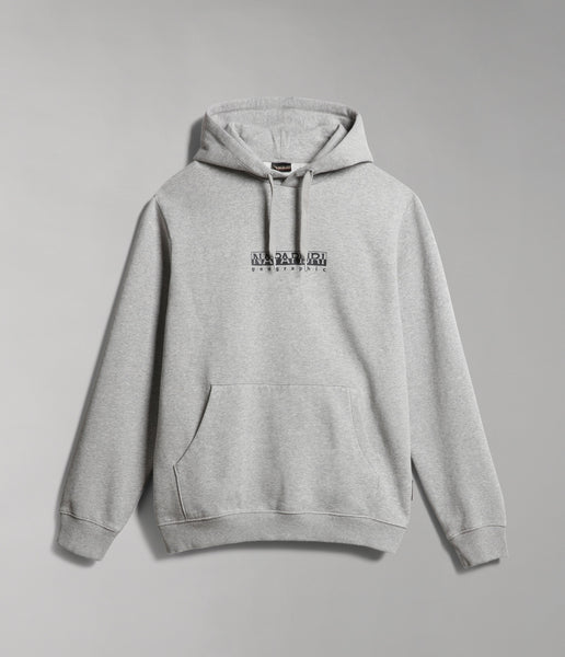 Napapijri Box Hoodie Sweatshirt Grey Marl