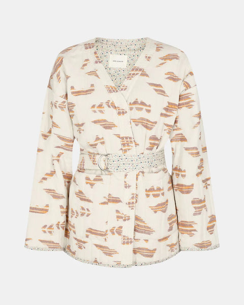 Sofie Schnoor Quilted Floral Kimono-style Jacket