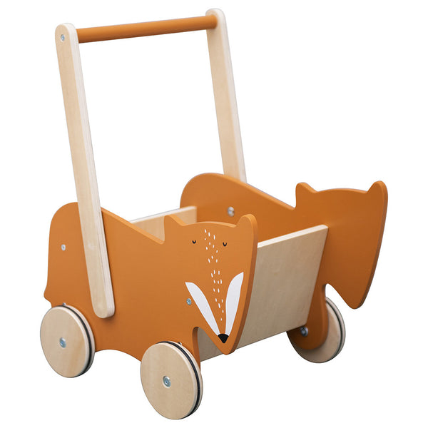 Trixie Wooden Push Along Cart - Mr. Fox