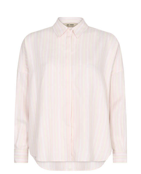 Janis Stripe Silver Pink Shirt