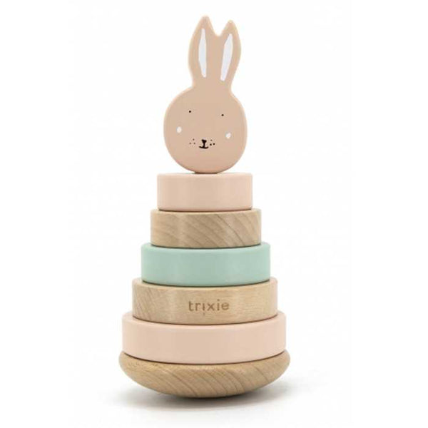 Trixie 36-801 Wooden Stacking Toy - Mrs. Rabbit