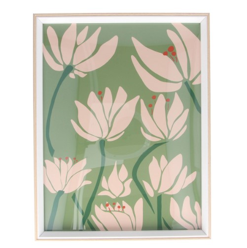 Framed Natural Magnolia Print