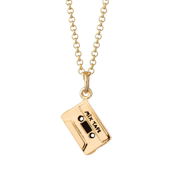 | Mix Tape Necklace | Gold Plated