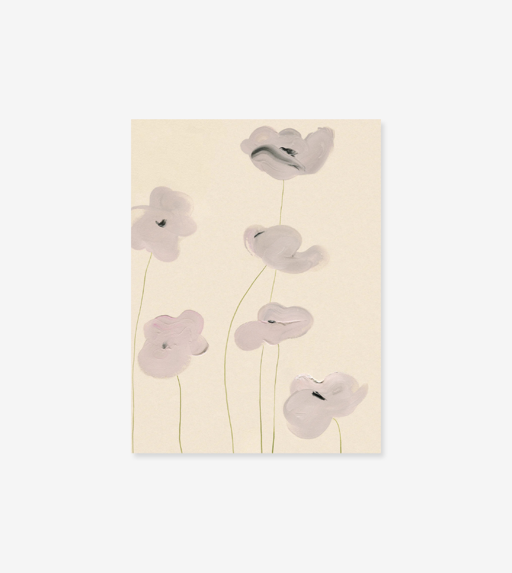 Paper Collective White Vallmo by Amelie Hegardt - 30x40 Poster