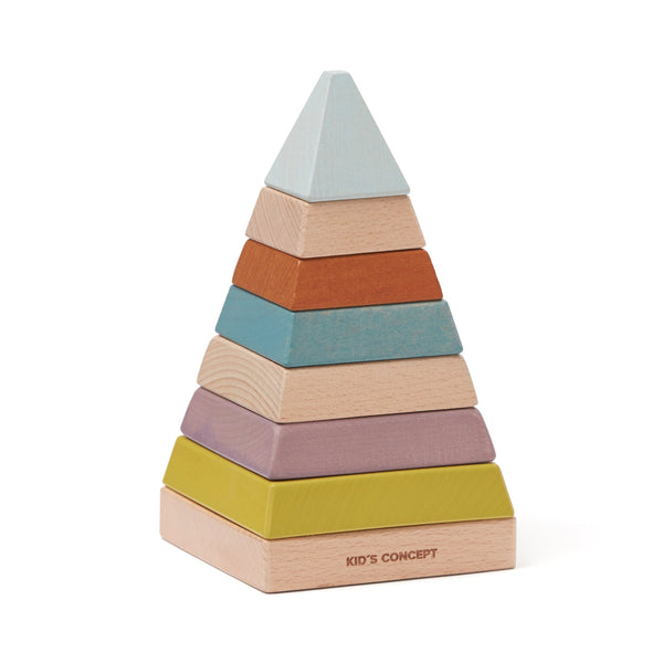 Kids Concept Wooden Stacking Pyramid with Numbers