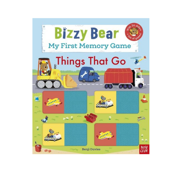 Bizzy Bear My First Memory Game Book - Things That Go