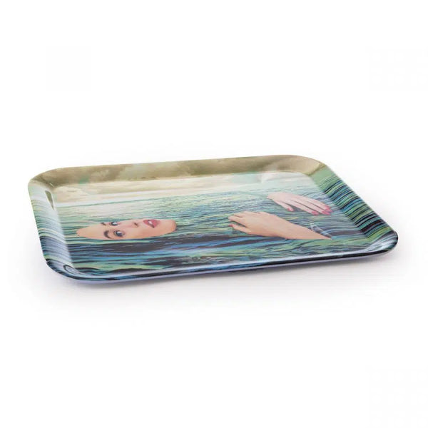 Seletti Vassoio In Melamina 32x43,5 Sea Girl 19031