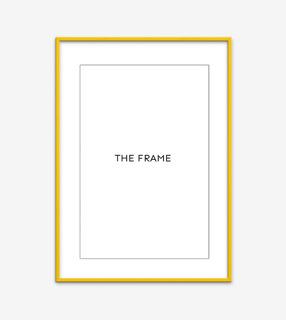 Poster & Frame Yellow Frame 50x70