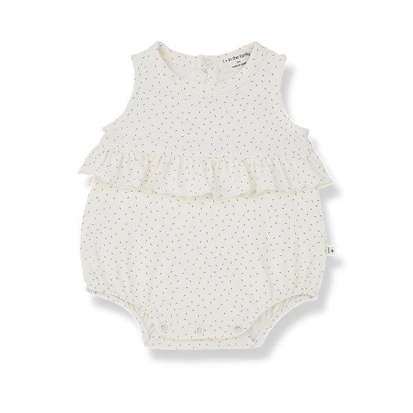 Vinyet Extra Soft Jersey Baby Romper In Ecru