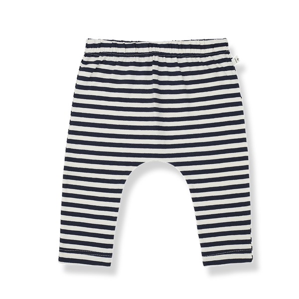 1+ In The Family Silou Striped Jersey Leggings In Blue-notte