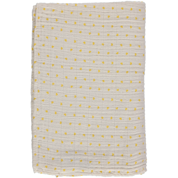 Large Sesame Swaddle Hearts Mimosa