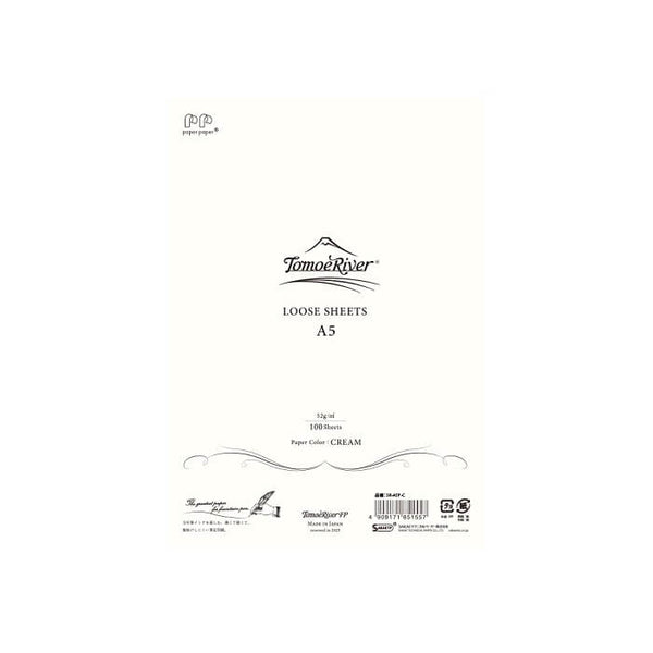 Tomoe River 52gsm 100 A5 Sheets Cream (sanzen)