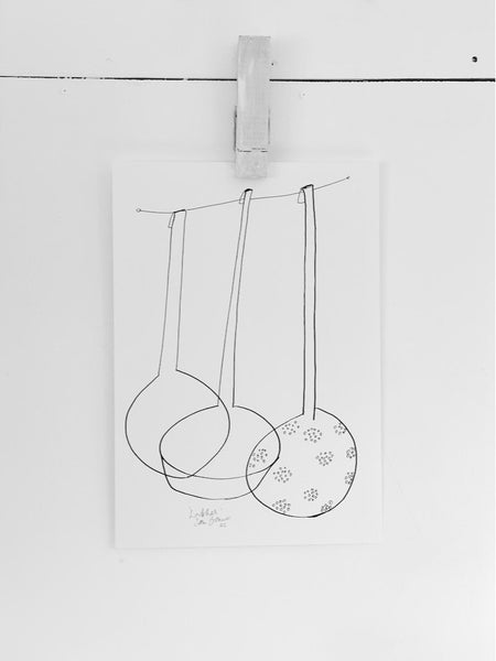 Ladles | Original Drawing | Multiple Sizes