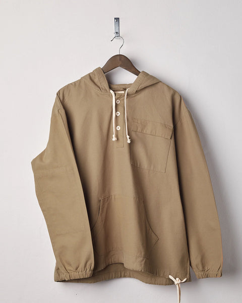 Button-Front Smock Khaki