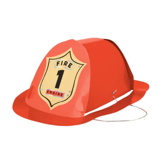 Meri Meri Firefighter Hats (x 8)