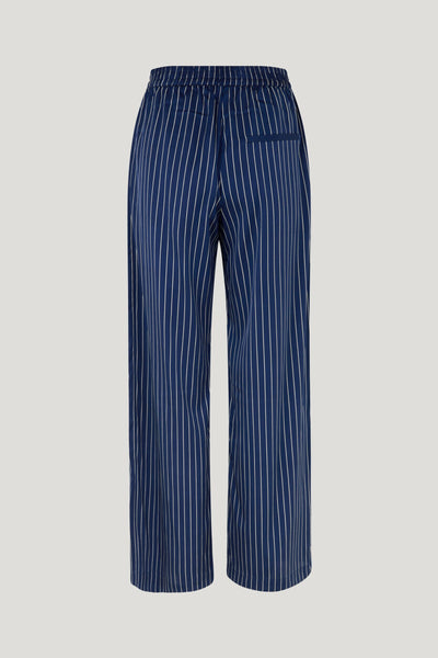 Nibal Trousers - Blue Pinstripe